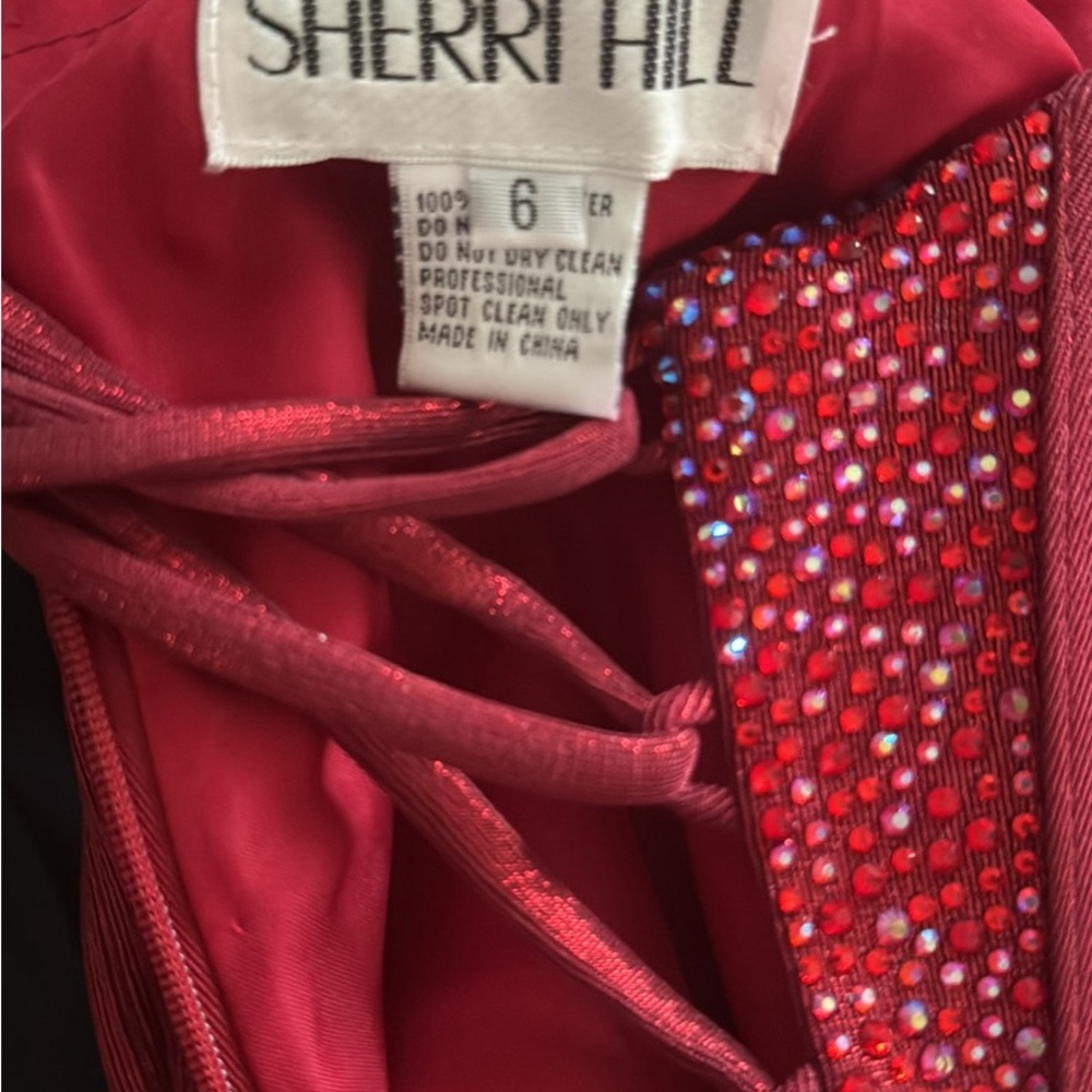 Sherri Hill Sparkling Red Gown